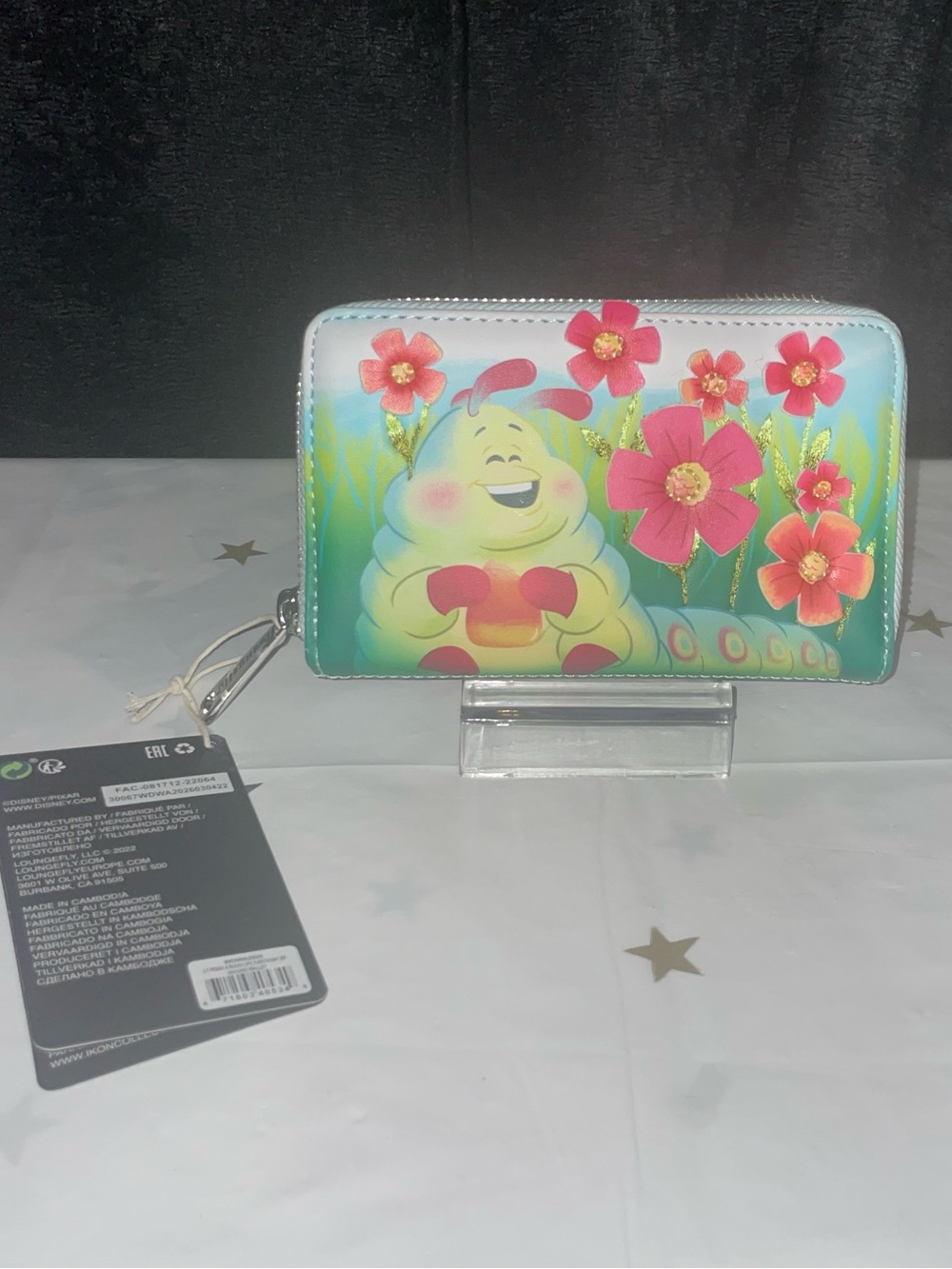 Loungefly Women's Disney Pixar A Bugs Life Earth Day Zip-Around Wallet